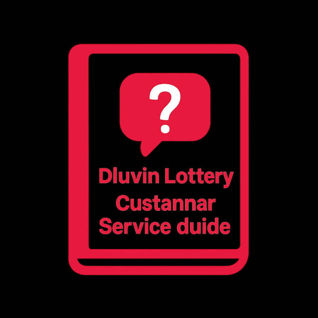 A professional icon illustrating the Diuwin Lottery Customer Service Guide.