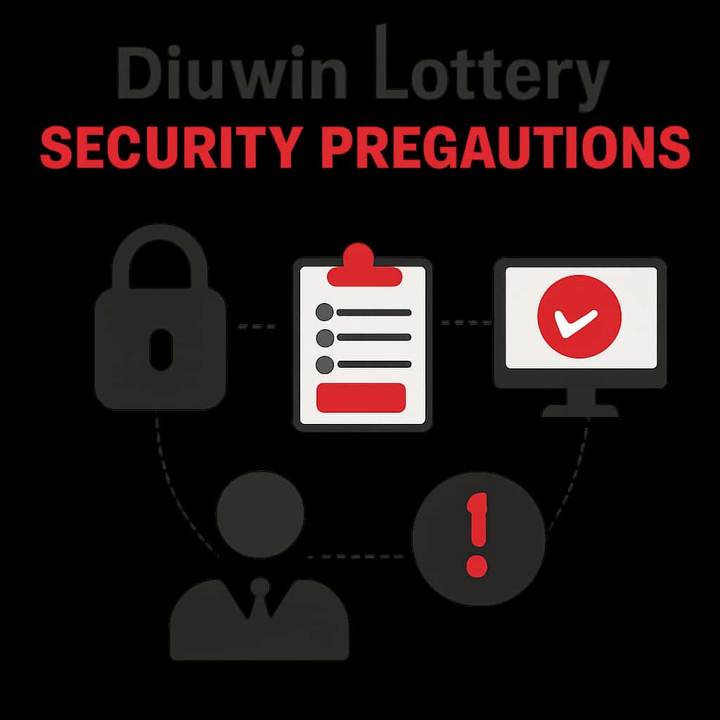 Illustration of Diuwin Lottery security measures.