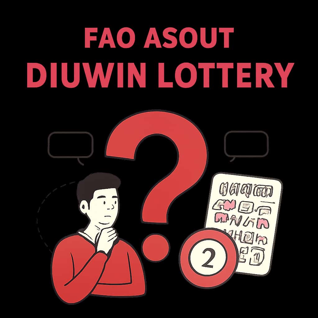 An illustration detailing the FAQ About Diuwin Lottery.