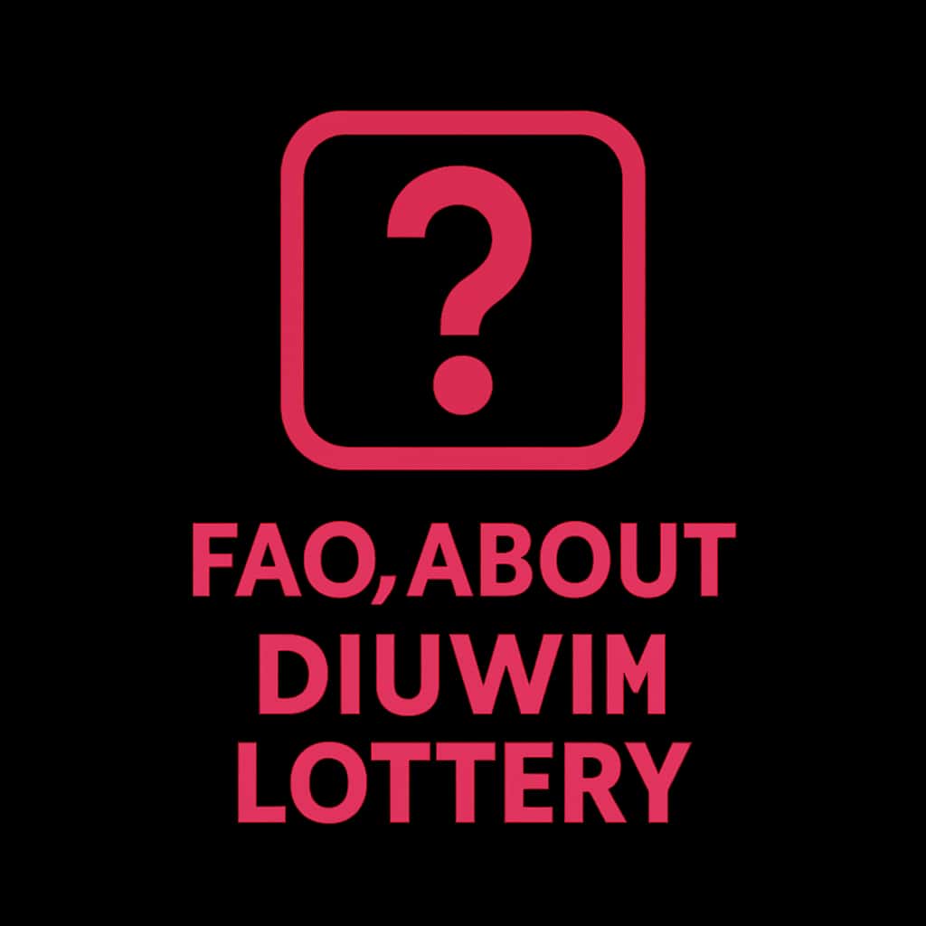 A badge design symbolizing the FAQ About Diuwin Lottery.