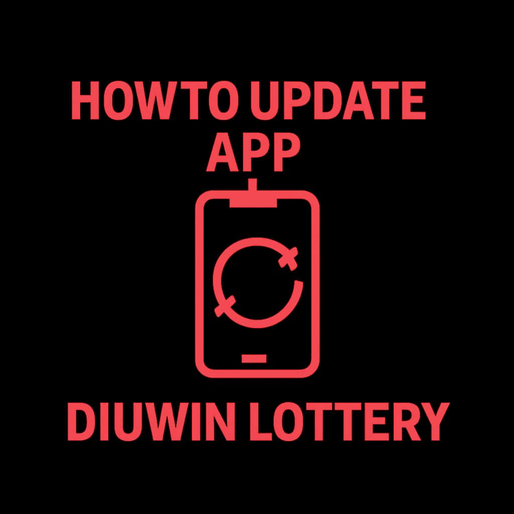 An icon representing the Diuwin Lottery App update guide.