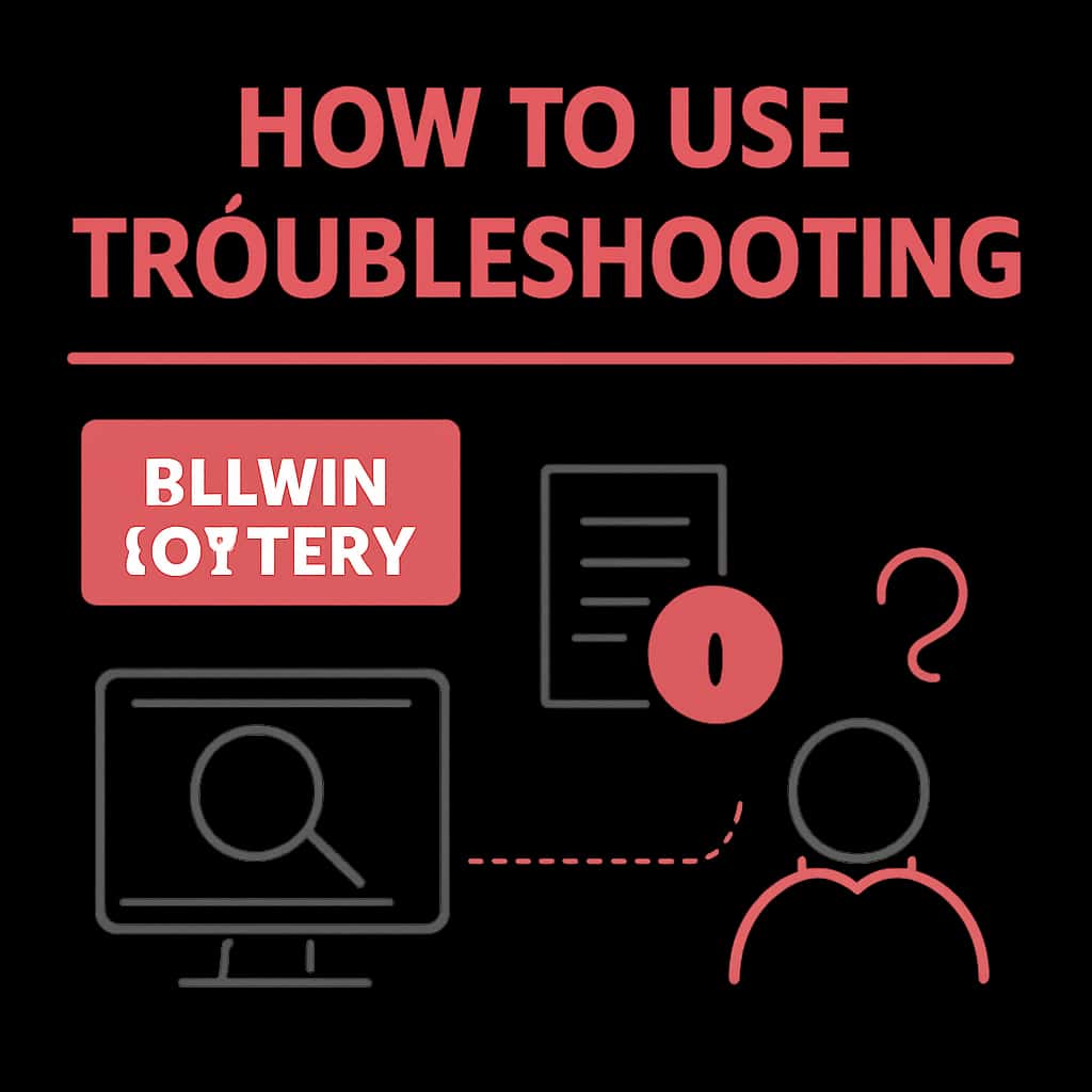 Diagram illustrating troubleshooting steps for Diuwin Lottery.