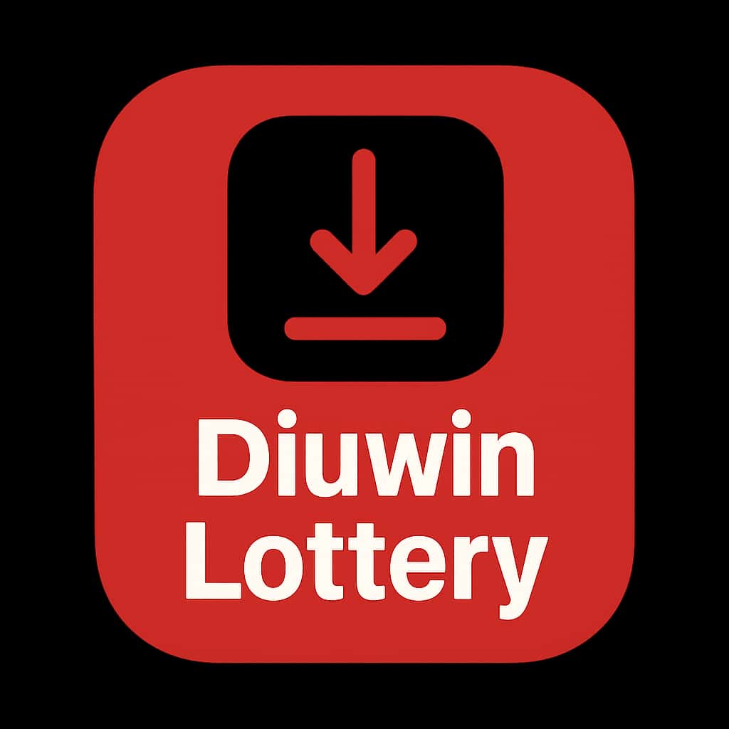An icon depicting the installation process of the Diuwin Lottery on iOS.