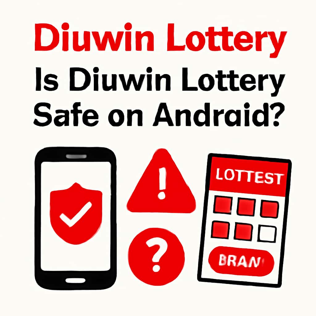 Diagram illustrating safety features of the Diuwin Lottery app.