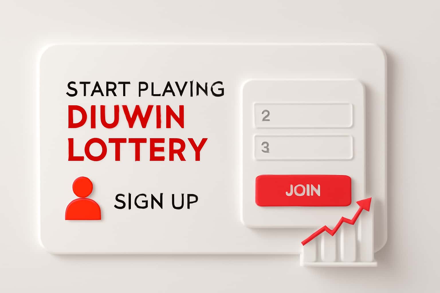 Start Playing Diuwin Lottery - Sign Up Interface